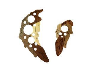 Wooden Leaves Pickguard Scratch Plate