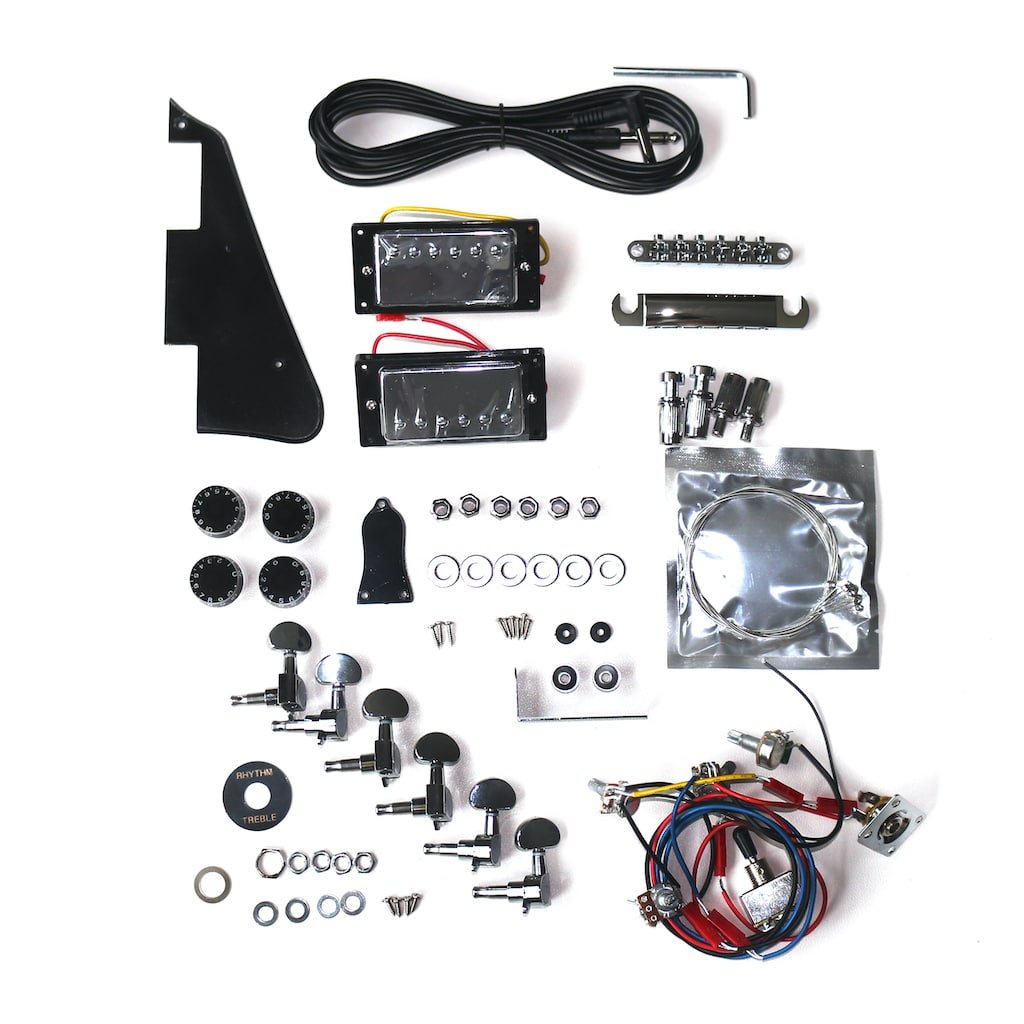 LPSH Chrome (3) LPSH Chrome Guitar Kit Components