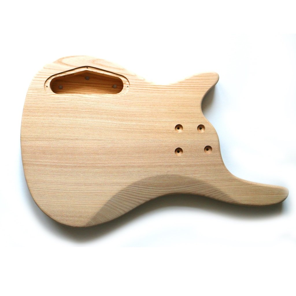 SE Bass Spalted Maple (8) Bass Guitar Body Back Side