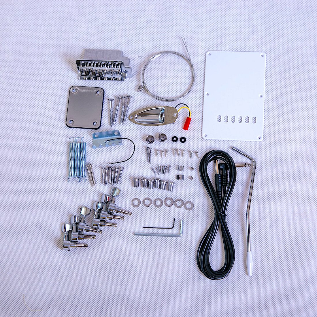 ST4 FITTING Ash Body Hardware Chrome with White Pickguard