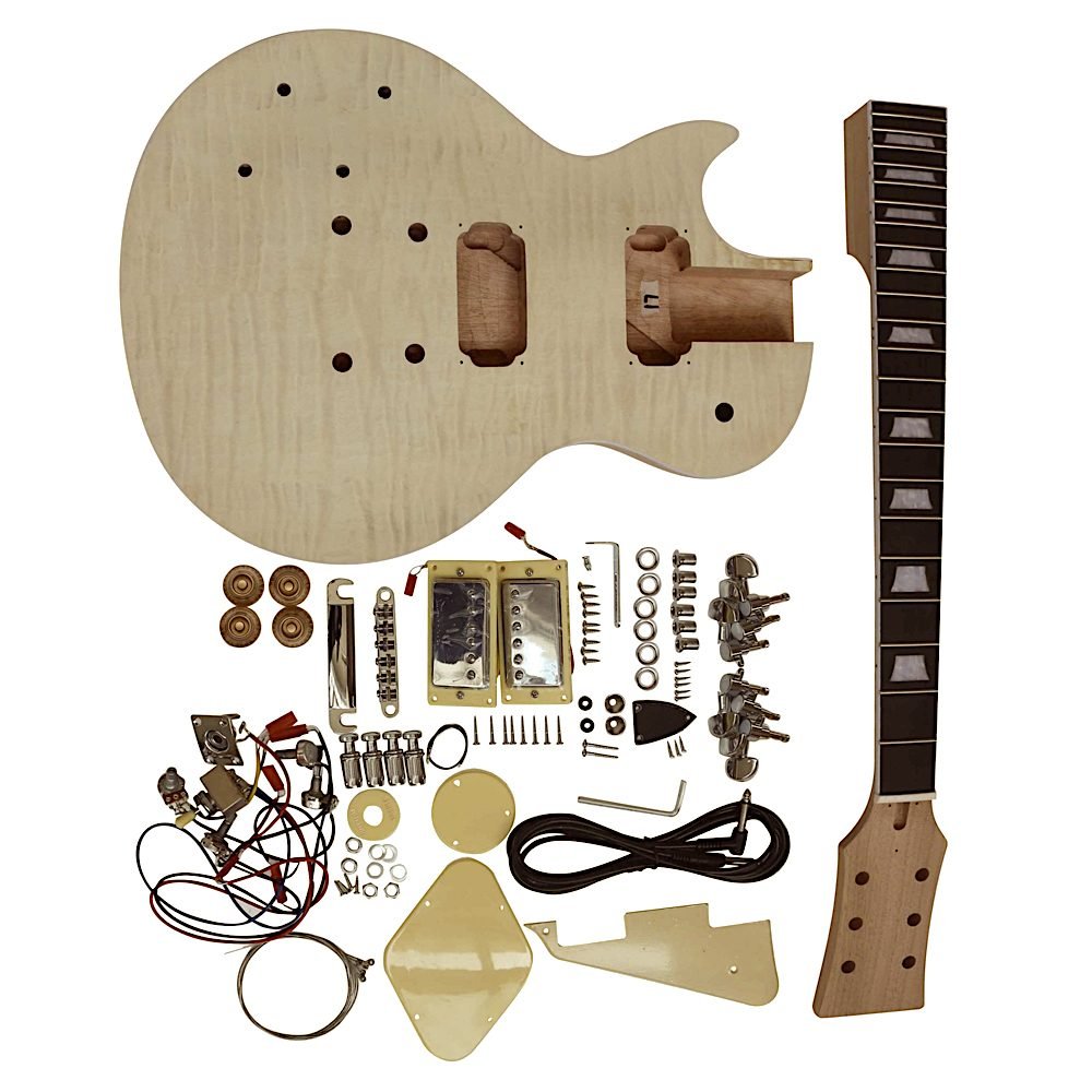 FLAMED MAPLE FRONT LEFT HANDED LPKIT