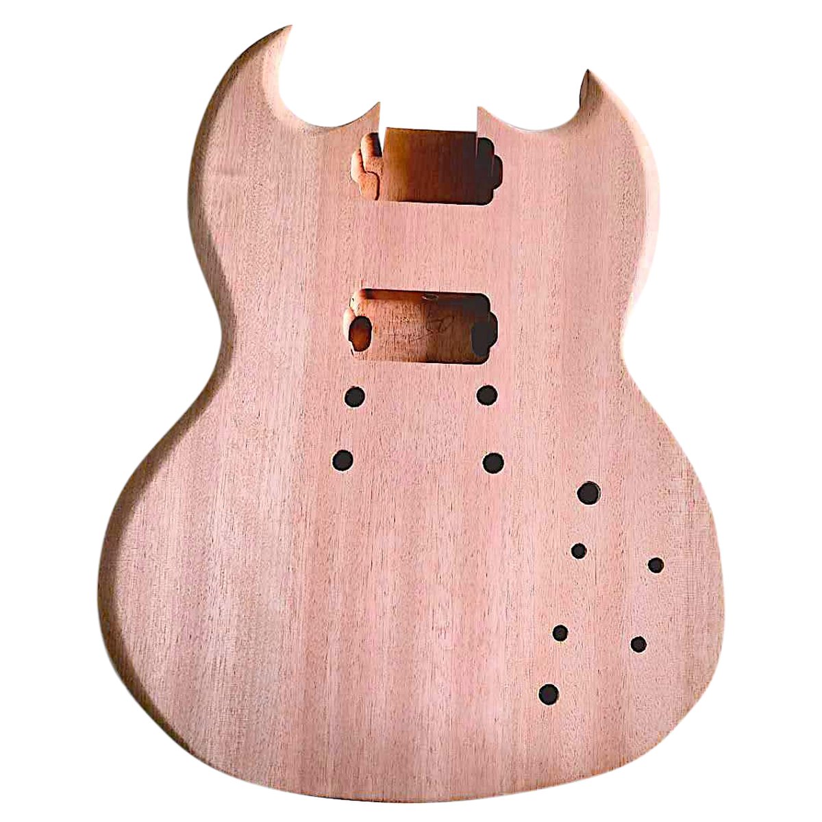 Coban Guitars DIY Guitar kit SG5M Mahogany with Chrome BODY ONLY FRT Set in Neck No Soldering copy