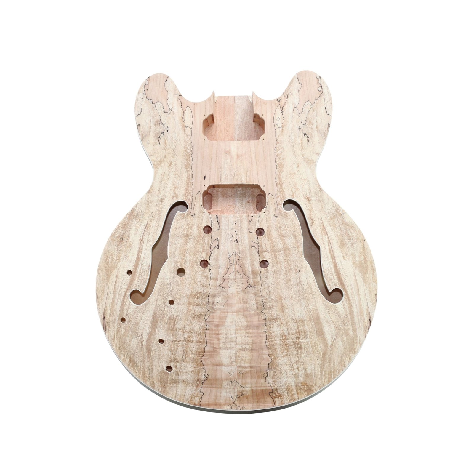 ES260 SPALTED MAPLE LEFT HAND BLACK FITTING (4)