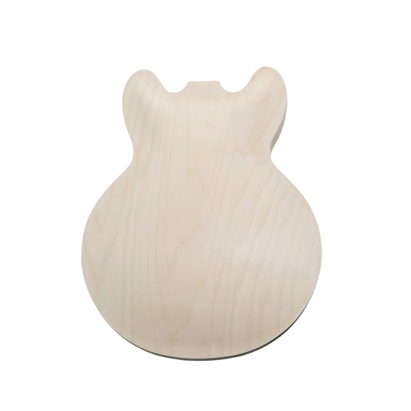 ES260 SPALTED MAPLE LEFT HAND BLACK FITTING (5) ES260 Left-Hand Spalted Maple Guitar Black Close-Up