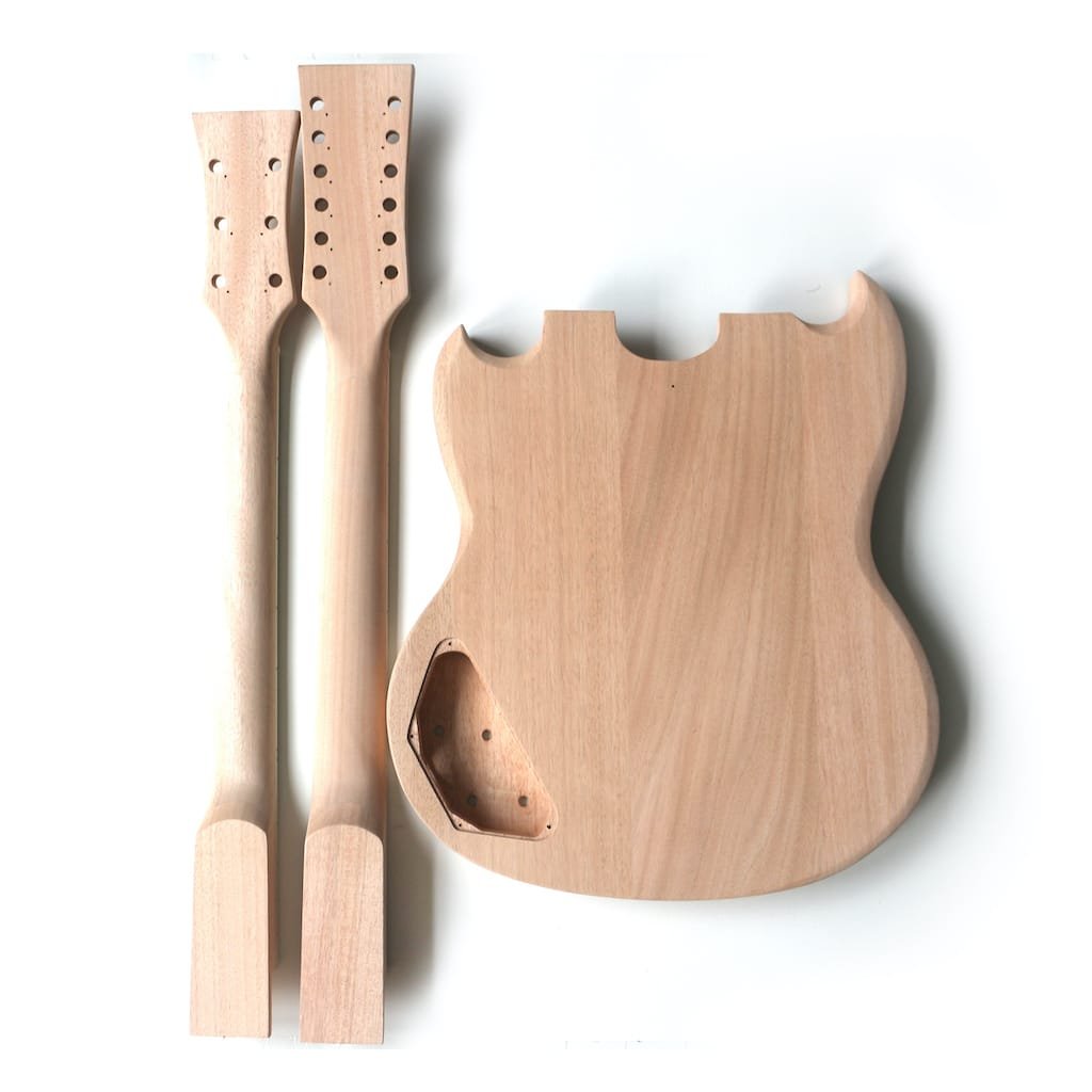 Double neck SG5 Set in (14) Double‑Neck SG Guitar Body Back