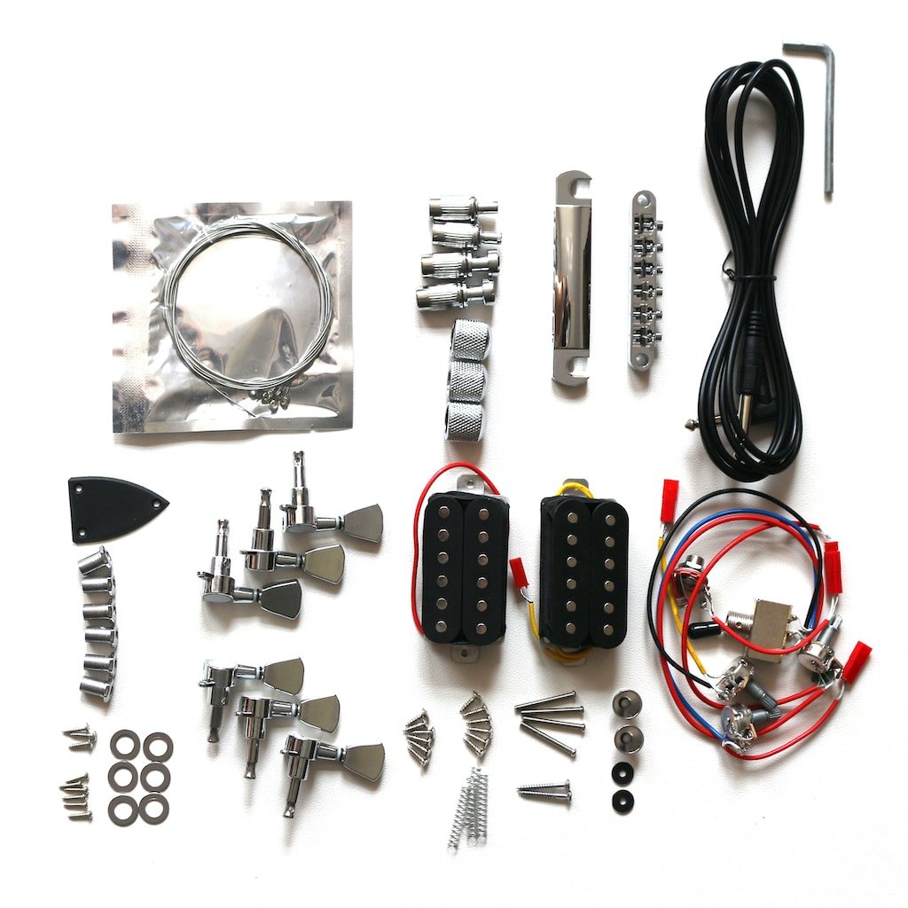 FV Guitar Flame Maple Chrome (1) FV1 Electric Guitar DIY Kit Hardware