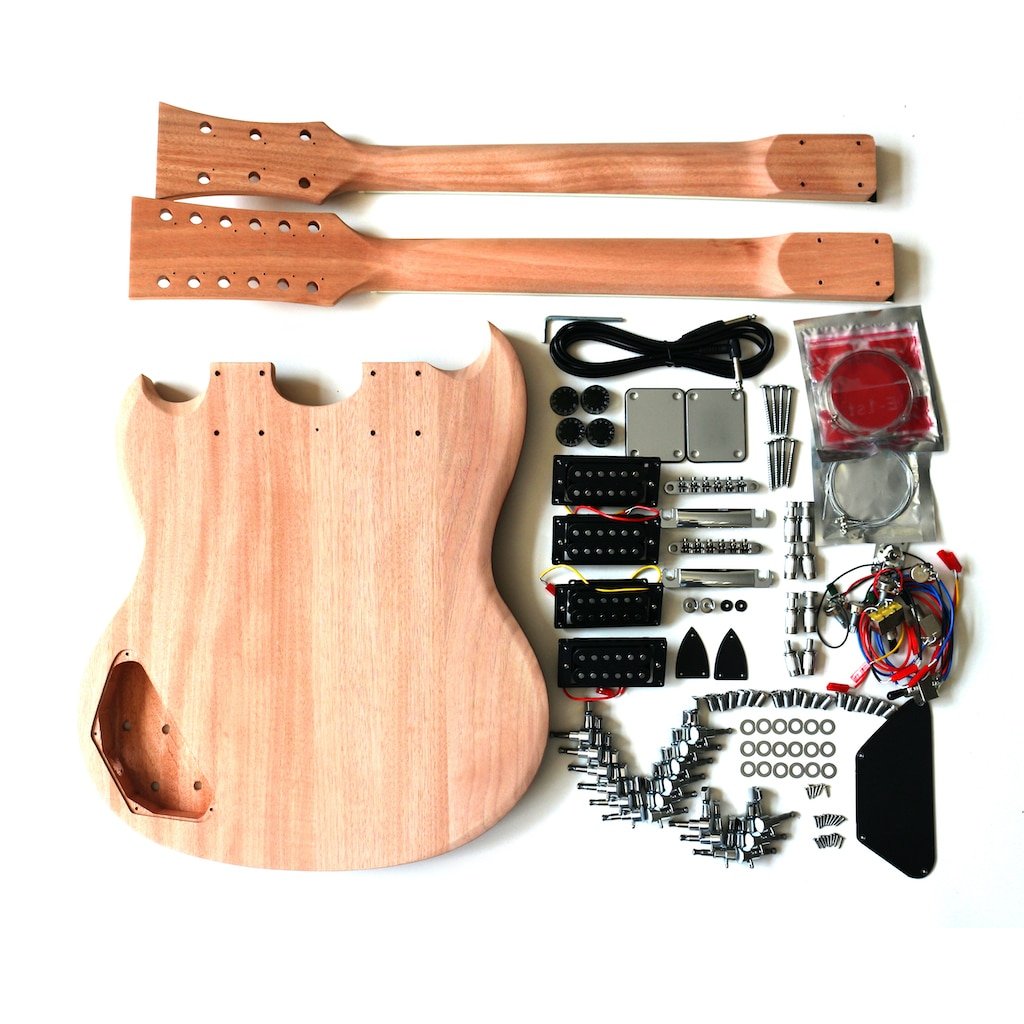 Double Neck Guitar DIY Kit Back