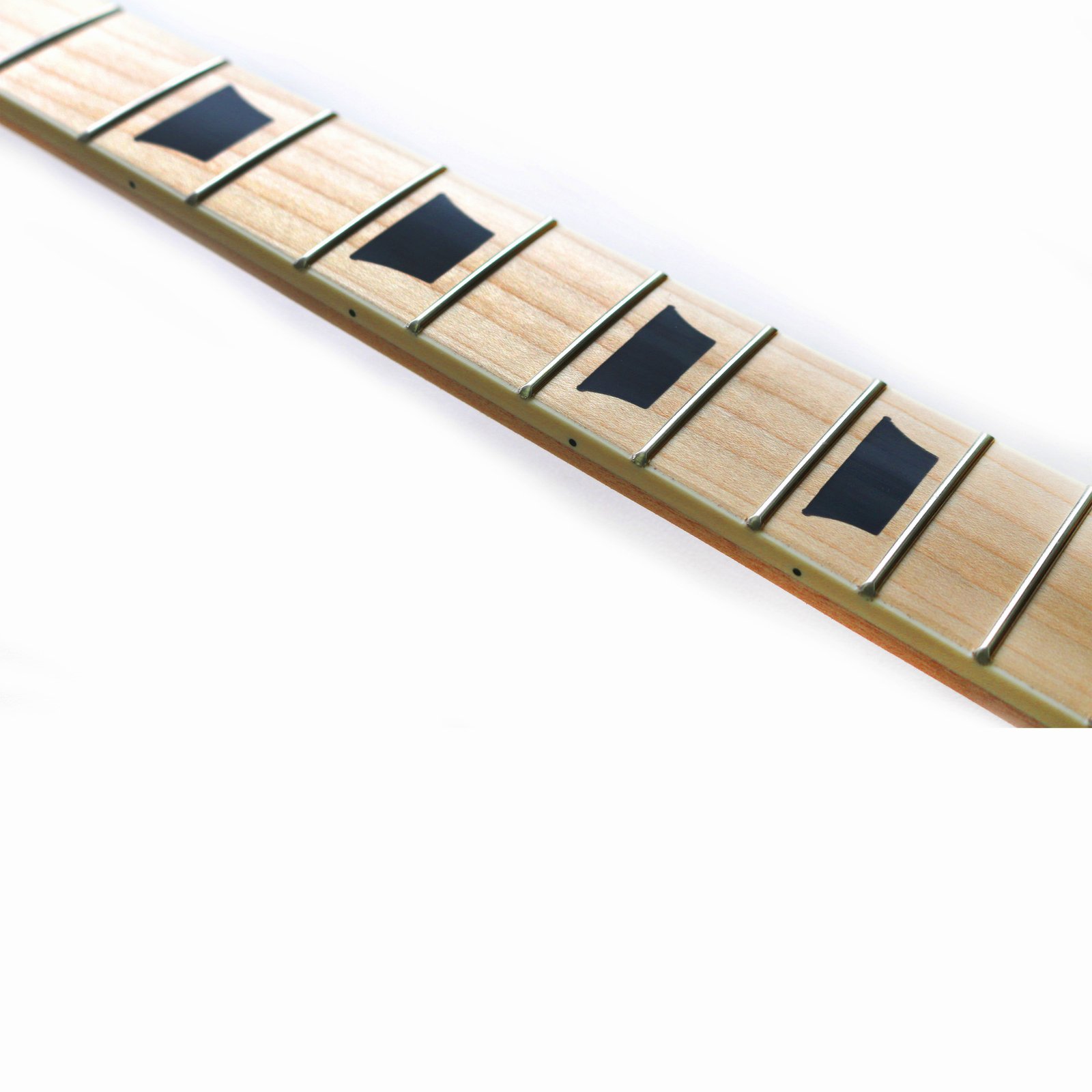 Electric Guitar DIY Kit LP Plain Set in Neck Mahogany Maple fingerboard Hardware Chrome with Black Fitting