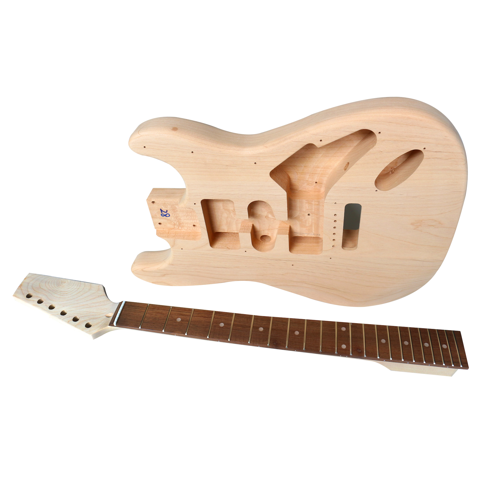 Electric Guitar DIY Kit ST4 Alder Body Laurel fingerboard Side