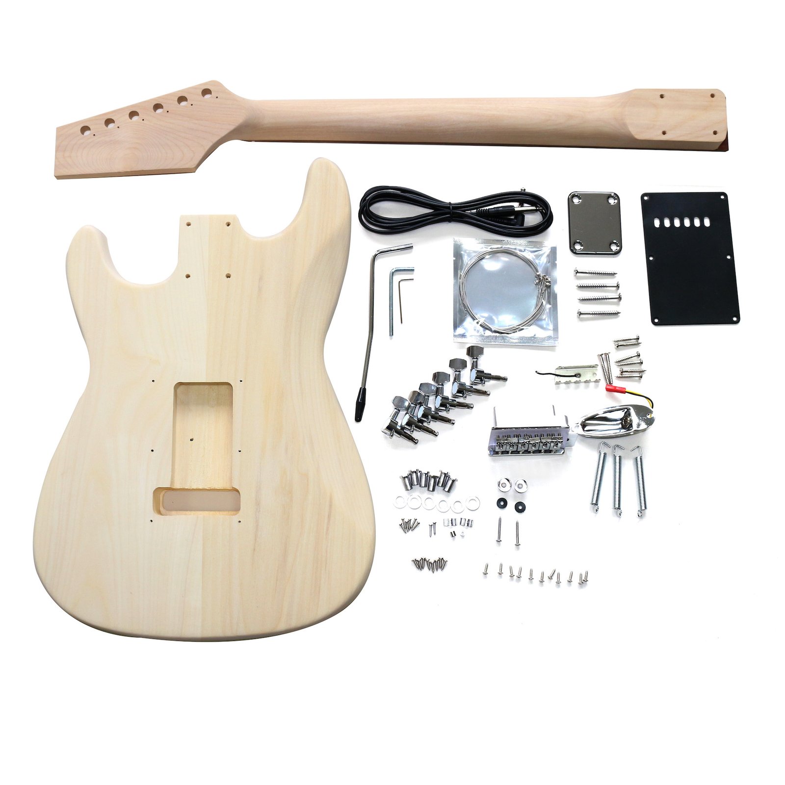ST beginner Basswood Body Back Full Kit