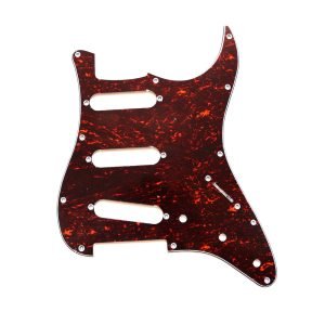 Coban Guitars ST Strat Pickguard Set SSS | 11-Hole Stratocaster Brown-Turtle Pick Guard.