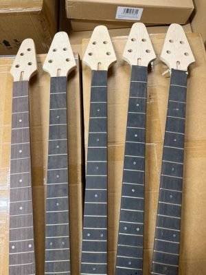 DIY Bass Guitar Necks x 5 | 4-String Maple Necks Clearance.