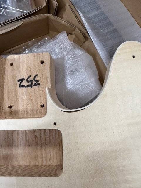 Electric Guitar DIY Kit TL60 (352) Ash Body Flame Maple with Ebony Fingerboard Hardware Gold Black Pickguard