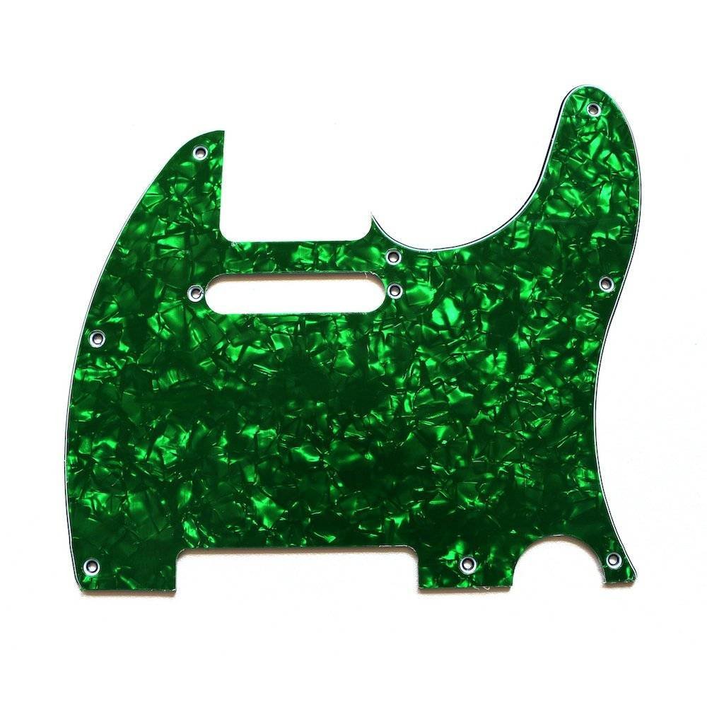 Coban Guitars Tele Scratch Plate Guitar Fits For Telecaster Green Pearl Pick Guard.