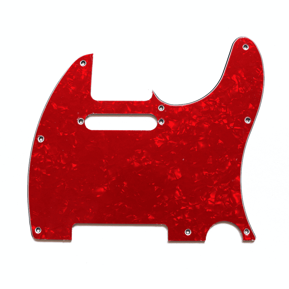 Coban Guitars Tele Scratch Plate Guitar Fits For Telecaster Red Pearl Pick Guard.
