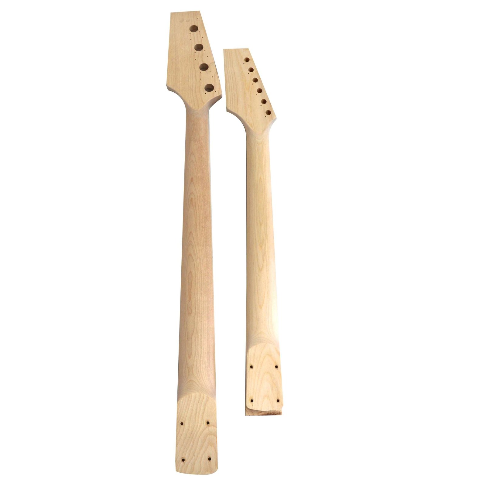 DIY Double Neck ST Guitar & Bass Kit | Mahogany Body | Ebony Fingerboard, White Pick guard, Chrome Hardware - Image 10