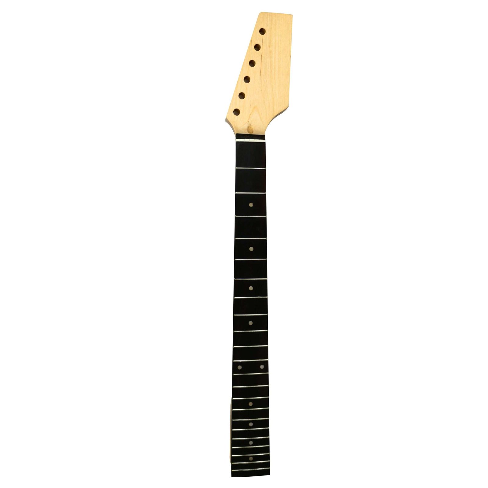 DIY Double Neck ST Guitar & Bass Kit | Mahogany Body | Ebony Fingerboard, White Pick guard, Chrome Hardware - Image 16